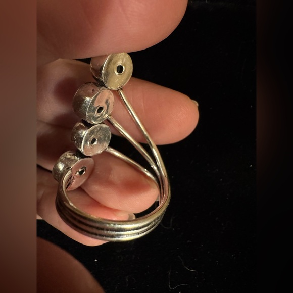 Beautiful Blue Topaz 8.5 Ring 925 Silver Plated - Picture 4 of 13